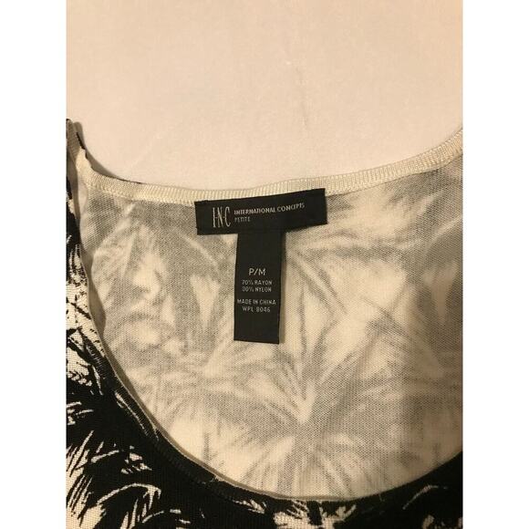 INC International Concepts palms print Size Medium Dopamine resort wear office - Picture 5 of 6